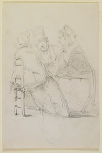 Grupo conversando, 1858